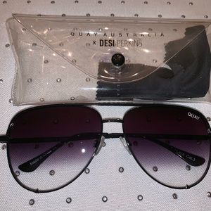 Desi Perkins X Quay Australia black fade high key